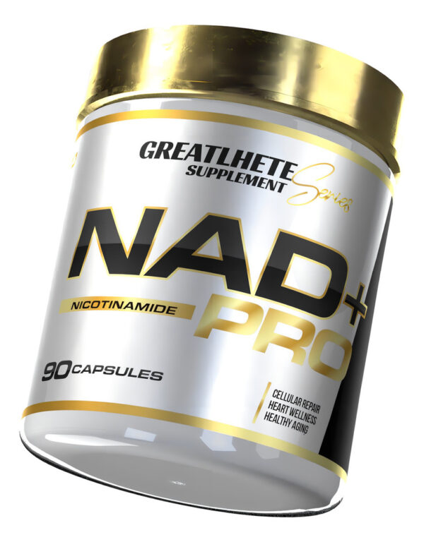 601247-MLA92756967055_092025 Nad+ Pro Nicotinamide 90 Cápsulas Greatlhete Sabor Sin Sabor