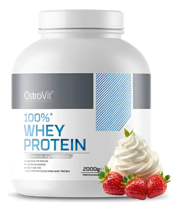 100% Whey Protein 2000g 66 Sv - Ostrovit + Shaker