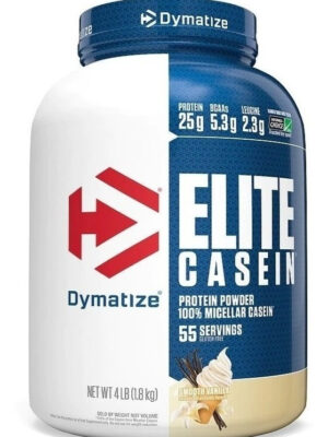Suplemento En Polvo Dymatize Proteínas De Elite Casein Sabor Smooth Vainilla X 1.8kg