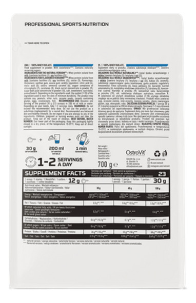 100% Whey Isolate 700 Gr Ostrovit