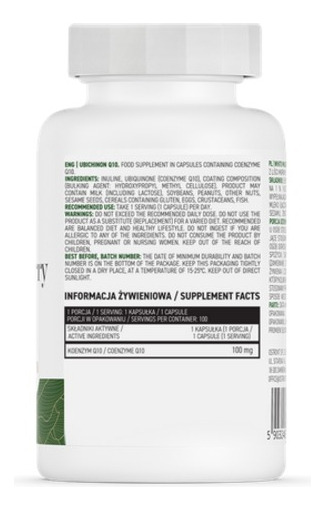 Ubichinon Enzima Q10 Vege -  100 Vcaps - Ostrovit