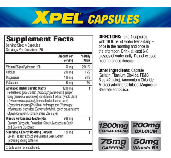 MHP Xpel Diuretic 80 Caps