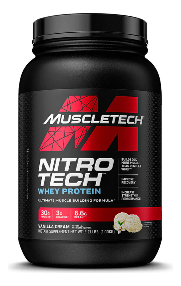 612856-MLC81241161835_122024 Muscletech Nitro Tech 2 Lb X 2 Pote Vainilla 1.8 Kg