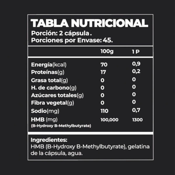 Hmb Pro  90 Cápsulas | 1300 Mg