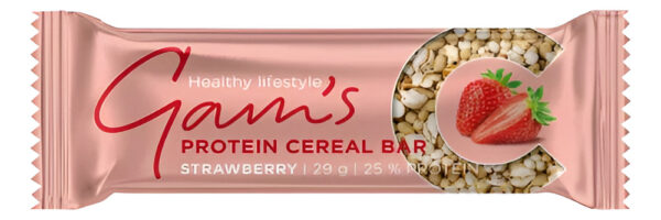 Gams Barra Proteina Cereal 29 G Strawberry/28 Uni