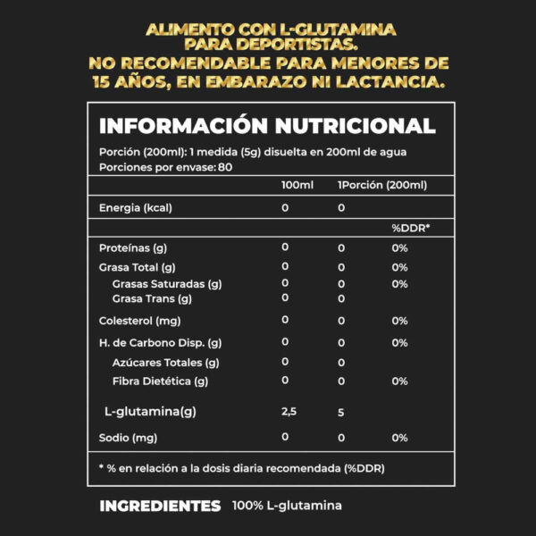 Glutamina 100% Pure Pro - 400gr - Greatlhete