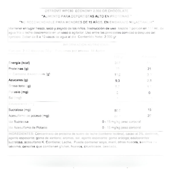 620092-MLC82949016036_032025 100% Whey Protein 2000g 66 Sv - Ostrovit + Shaker