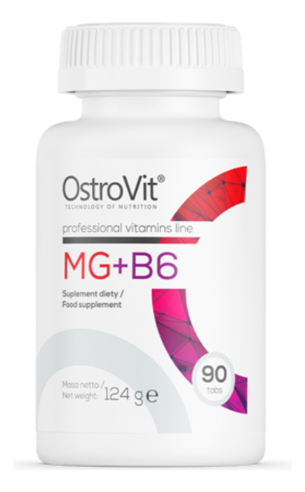 Mgzb  Magnesio Zinc B6 Ostrovit 90 Tab Sin Sabor