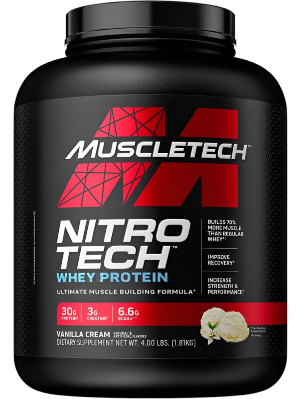 MuscleTech Nitro-Tech Whey Protein 4 lb Proteína