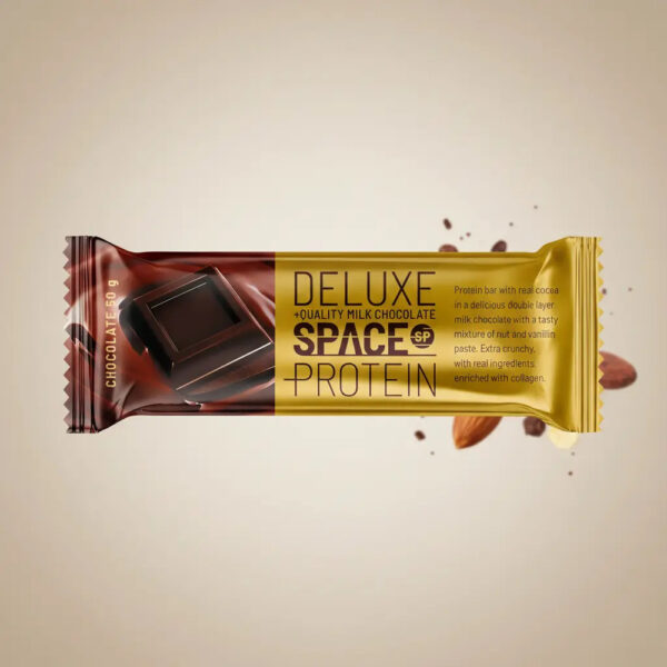 Caja Barra Space Protein Deluxe Chocolate 50g/24 Unidades