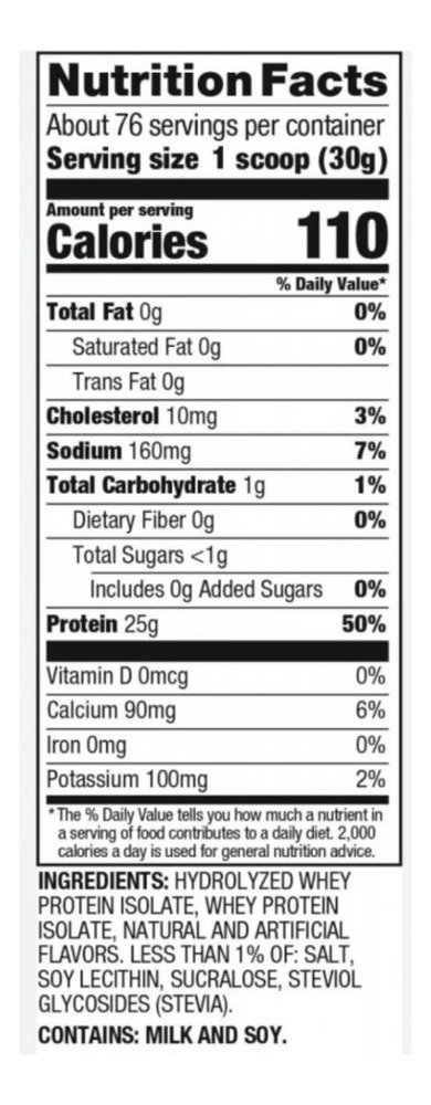 Proteina Iso 100 5 Lbs - Sabor Banana
