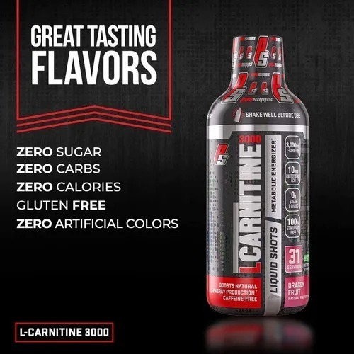 L Carnitine 3000 Berry - Prosupps - 31 Servicios Baya