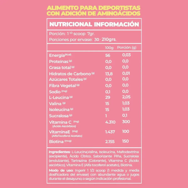 BCAA+ Pro Girls 210g Mango Aminoácidos Greathlete