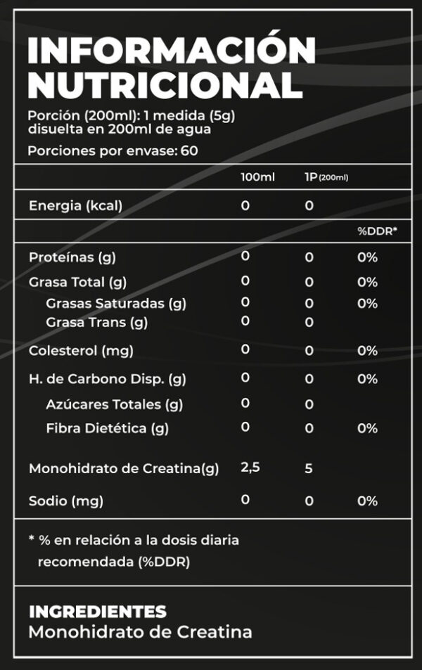 Creatine Stone Monohydrate 300g / 5 G Porcion