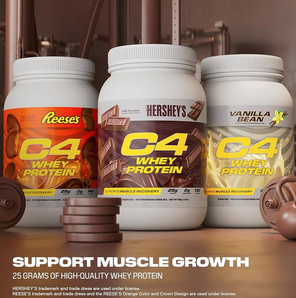 636836-MLA86785431514_072025 Proteína C4 Whey Protein Blend Cellucor 66 Serv 5 Lbs Aprox Sabor Hersheys Chocolate
