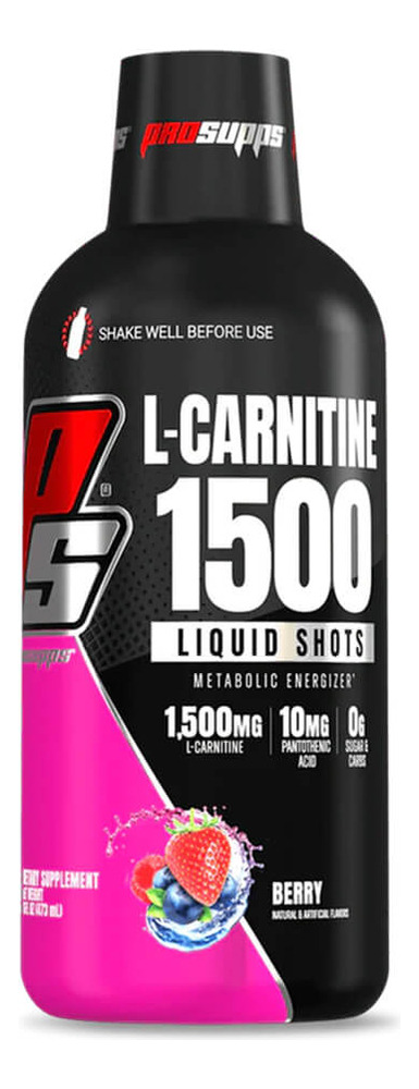 Prosupps L-carnitine 1500 Liquid Shots Quemador Grasa Liquido 473 Ml Berry