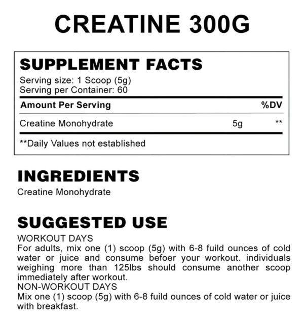 Suplemento En Polvo Simply Vitamins Creatina Monohidratada De 100% Creatine Monohydrate X 300g