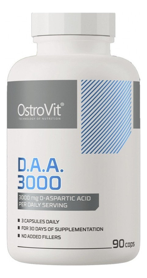 Suplemento Nutricional Ostrovit Ácido Aspártico Sin Sabor Cap 90 Unds