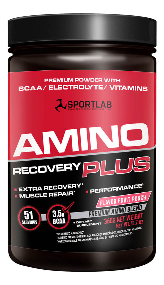650527-MLU75124045503_032024 New Amino Recovery Plus 357gr Fruit Punch, Sl Sabor Fruit Punch