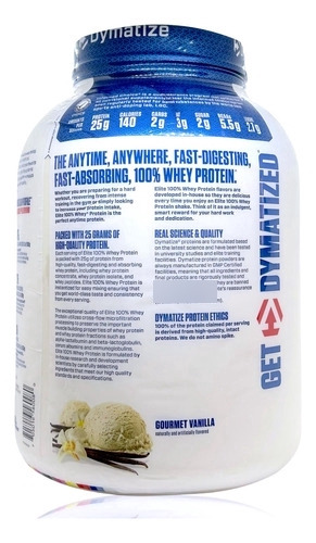 Elite 100% Whey Proteína 5 Lbs Vainilla Dymatize