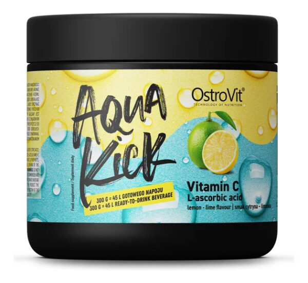 Ostrovit Aqua Kick Vitamina C En Polvo - Pote 300 G