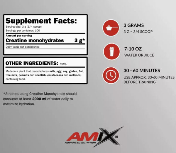Creatina Monohydrate Amix 300g