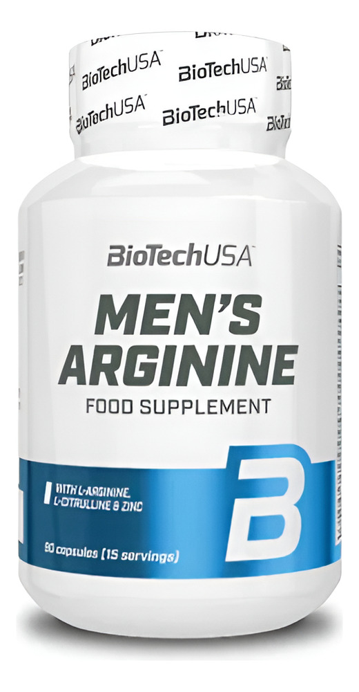 Men's Arginine Rendimiento Masculino 90 Cápsulas Biotech Usa