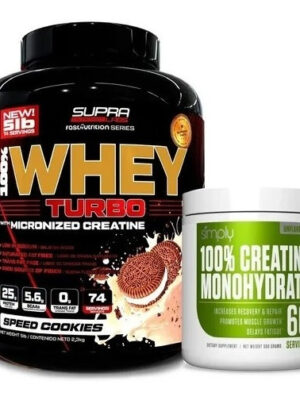 Proteina Whey Turbo 5lbs + Creatina 300gr Envío Gratis