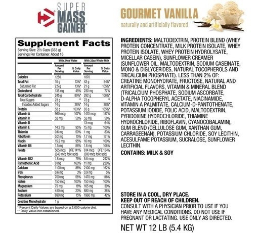 Super Mass Gainer Dymatize 6 Lbs ( Envio Gratis )