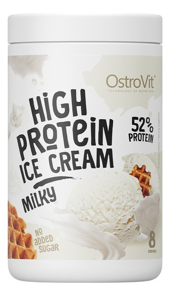 High Protein Ice Cream - Sabor Milky - 8 Sv - Ostrovit