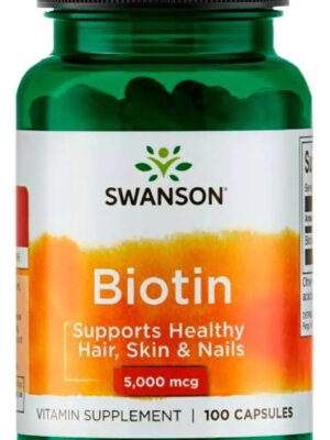 678259-MLU75748277519_042024 Swanson Biotina 5.000 Mcg 100 Caps Sabor Sin Sabor