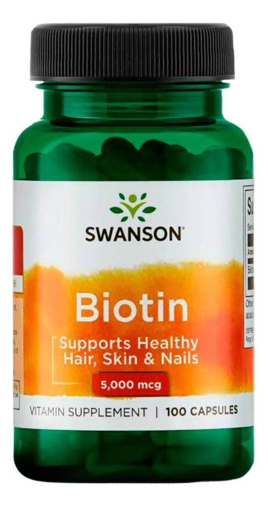 Swanson Biotina 5.000 Mcg 100 Caps Sabor Sin Sabor