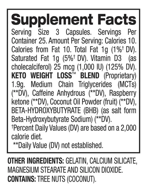 BPI Sports Keto Suplemento 75 Caps