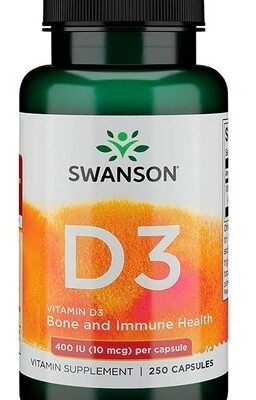 Vitamina D3 400ui Potencia Max 250 Softgels (8 Meses)