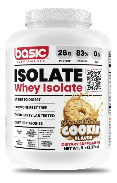 684724-MLC87643673741_072025 Basic Supplements Basic Whey Isolate Polvo 5lb sabores