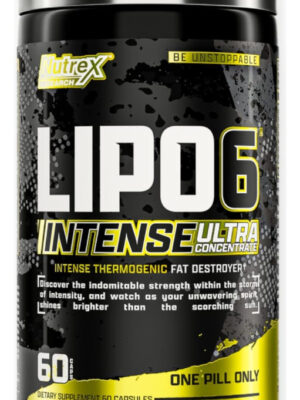 Lipo 6 Black Intense Nutrex 60 Caps Sabor Sin Sabor