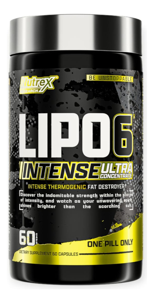Lipo 6 Black Intense Nutrex 60 Caps Sabor Sin Sabor