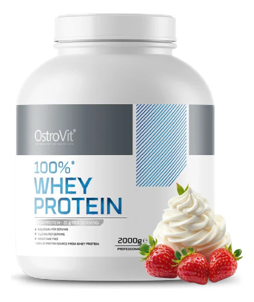 685793-MLC86367611178_062025 100% Whey Protein 2000g 66 Sv - Ostrovit + Shaker