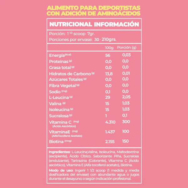BCAA+ Pro Girls 210g Mango Aminoácidos Greathlete