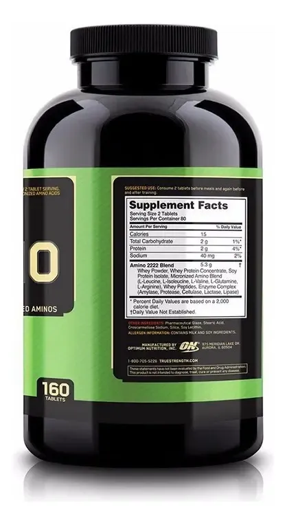 Optimum Nutrition Amino 2222 160 Tabletas