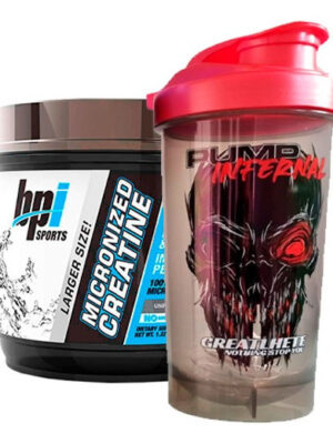 700421-MLC49917697207_052022 Creatina Bpi 600 G + Shaker Punisher