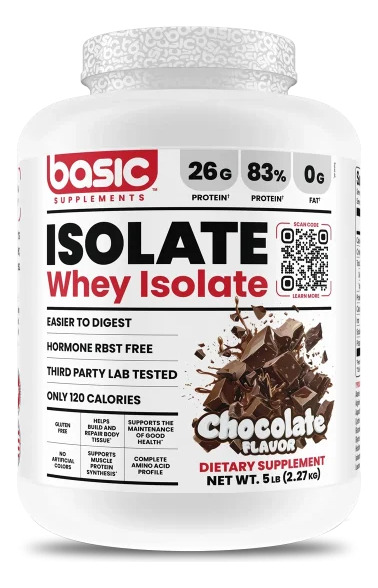 704874-MLC87644465127_072025 Basic Supplements Basic Whey Isolate Polvo 5lb sabores