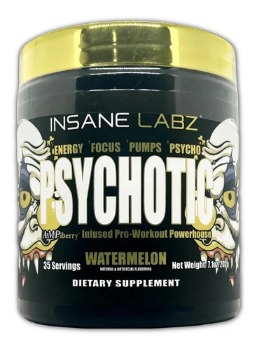 Psychotic Gold - Pre Entrenamiento - Insane Labz 35 Serv Sab