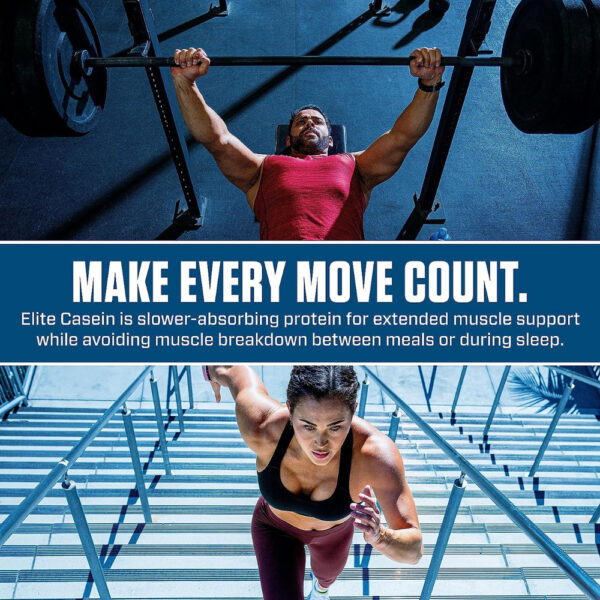 Suplemento En Polvo Dymatize Proteínas De Elite Casein Sabor Smooth Vainilla X 1.8kg