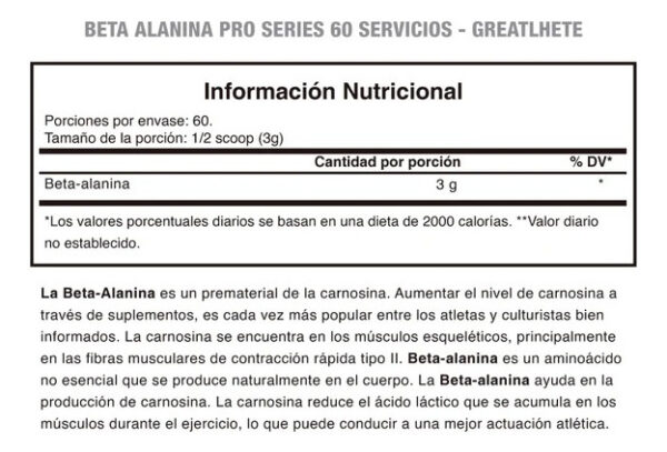 Beta Alanina Pro Greatlhete