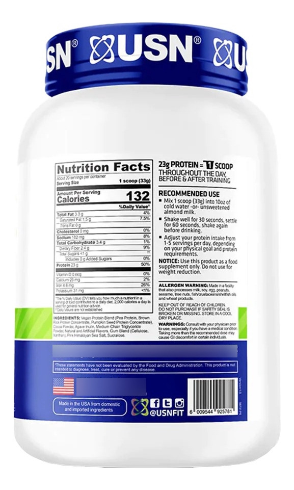 Plant Protein 1.5 Lb Usn