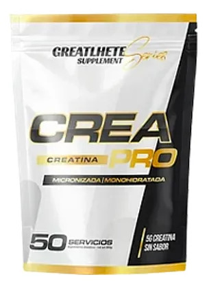 Pack 2 Creatina Pro Greatlhete  500g Total Sin Sabor