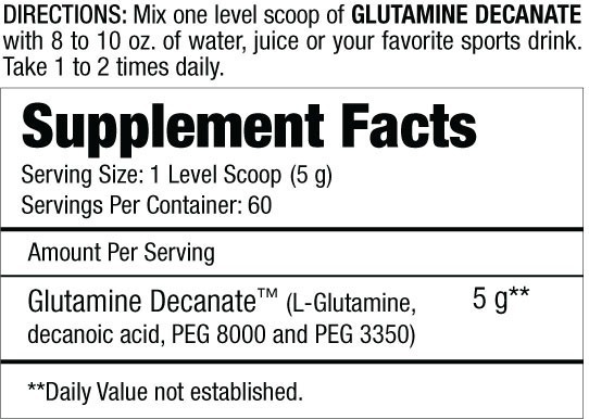 Glutamine Decanate - Musclemeds