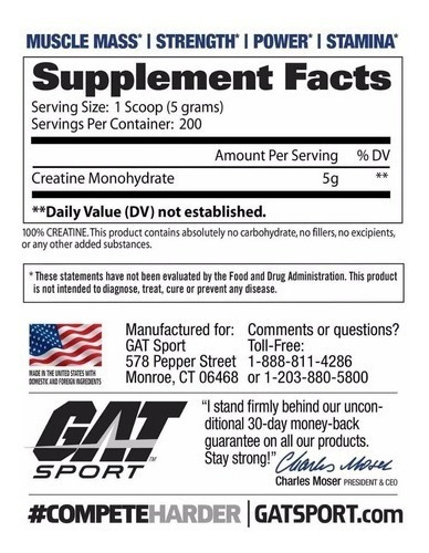 718528-MLA90597968791_082025 Suplemento En Polvo Gat Sport Creatina X 1kg En Polvo