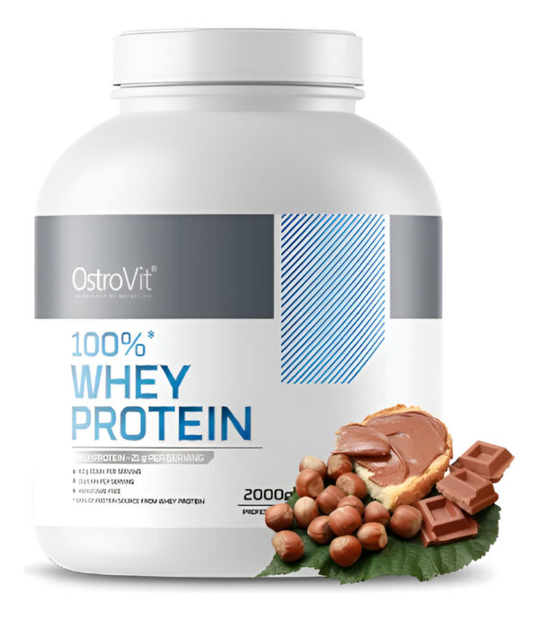 726353-MLC93066722756_092025 100% Whey Protein 2000g 66 Sv - Ostrovit + Shaker